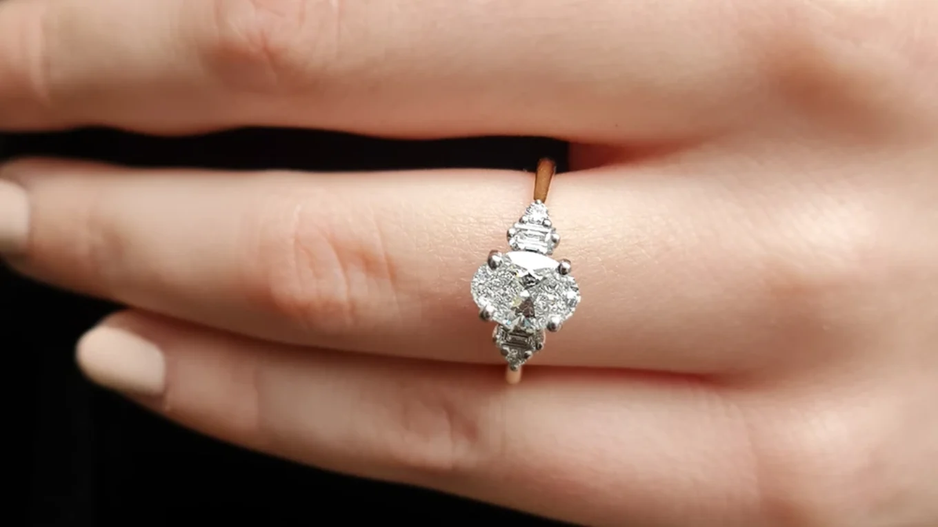 Unusual Style Oval Cut Engagement Ring PR1070 on hand