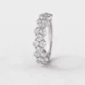 Unusual ladies diamond ring in white gold or platinum sb4454