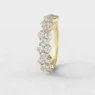 Unusual ladies diamond ring in yellow gold sb4454