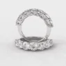 White gold diamond rings made in Ireland with 7 diamonds et7002