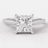 1.00ct Square Princess Cut Solitaire Engagement Ring SR1014