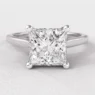 white gold princess cut solitaire diamond engagement ring sr1014