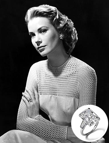 Grace Kelly diamond engagement ring