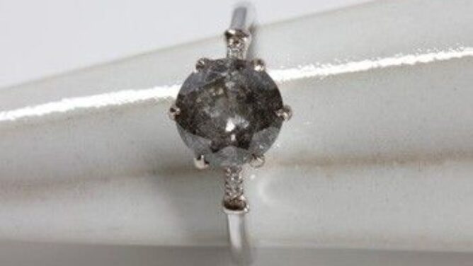 Included or Salt and Pepper Grey Diamond Bespoke Diamonds Dublin