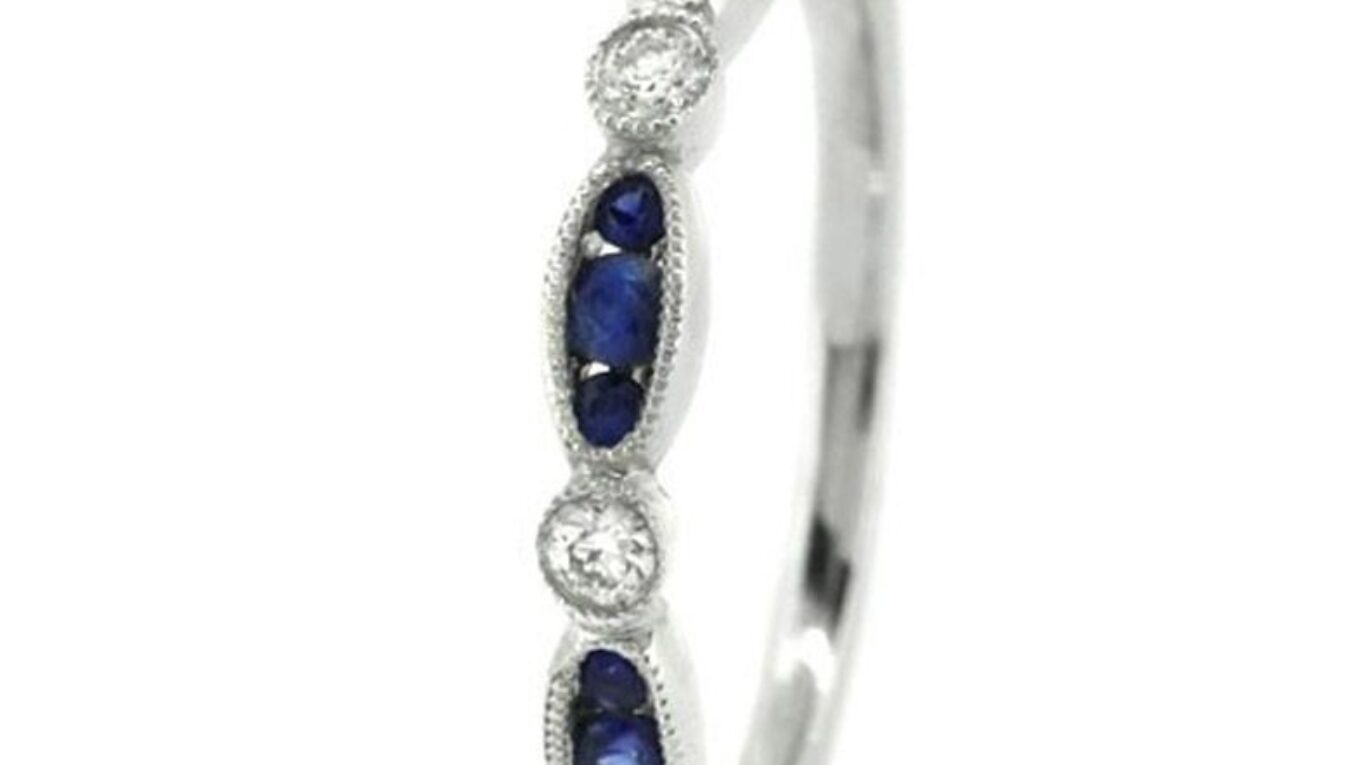 CR1029 sapphire and diamond ring Dublin image V1