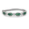 Emerald and Diamond vintage eternity ring in Dublin Cr1035 - V1
