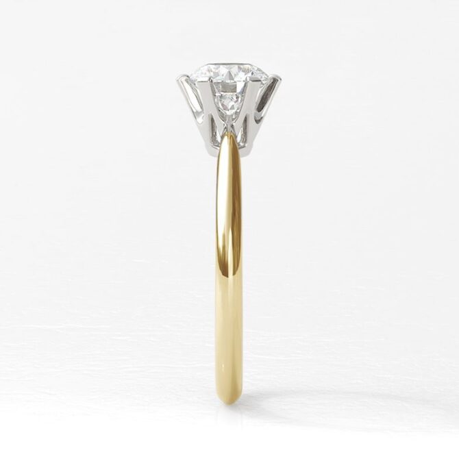 SR1055-six-claw-18k-yellow-gold-solitaire-diamond-engagement-ring-image-3