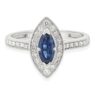 Sapphire Diamond Engagement Ring cr1001 V1