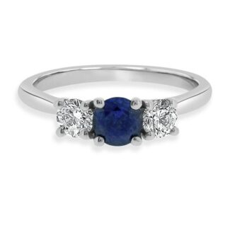 Trilogy Diamond and Sapphire Ring in Dublin jewellers CR1018-V1