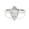 marquise diamond halo engagement ring VR1067 - V1