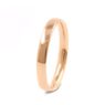 wr4020 slight court rose gold ladies plain wedding ring