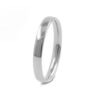 wr4010 white gold slight court ladies plain wedding ring