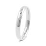 wr4030 white gold traditional court plain ladies wedding ring