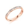 channel set rose gold ladies diamond wedding ring wr2118