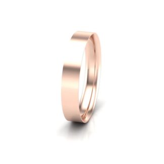 flat court rose gold gents wedding band