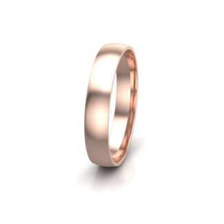 rose gold modern court gents wedding band