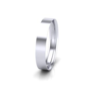 flat court white gold gents plain wedding band