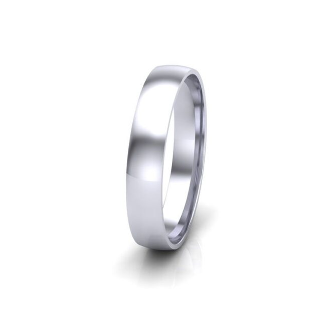 white gold modern court gents plain wedding band