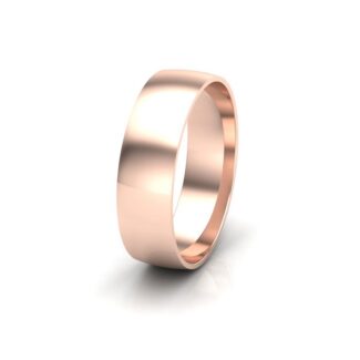 rose gold plain gents wedding band modern court