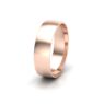 rose gold plain gents wedding band modern court