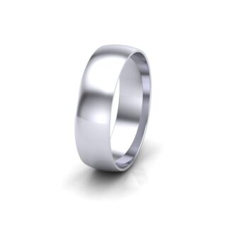 traditional court plain gents wedding band in white gold GWR1025