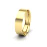 flat court plain gents wedding band in yellow gold
