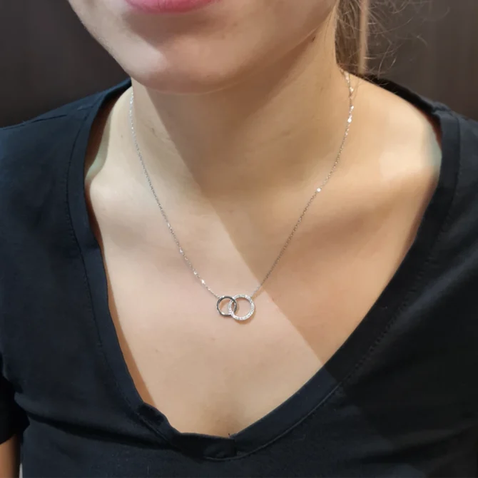 BPN002 0.30 Carat White Gold Natural Diamond Pendant-2