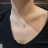 BPN006 0.25ct Diamond Cross Pendant Necklace-1