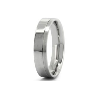 brushed style gents wedding band GWR2029