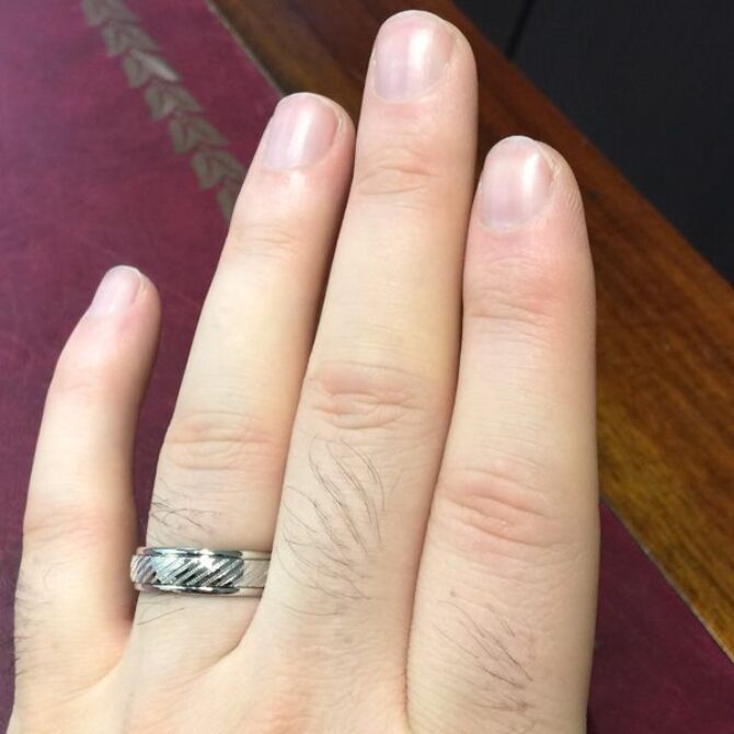 Gents palladium wedding band gwr2003 on hand