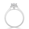 marquise diamond halo engagement ring VR1067 - through view