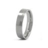 brushed and matte style gents wedding band