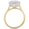 Yellow gold cluster diamond ring Vr1098 - through view