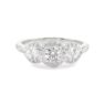 Halo trilogy custom made diamond engagement ring