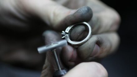 Our goldsmith at Bespoke Diamonds Jewellers in Dublin