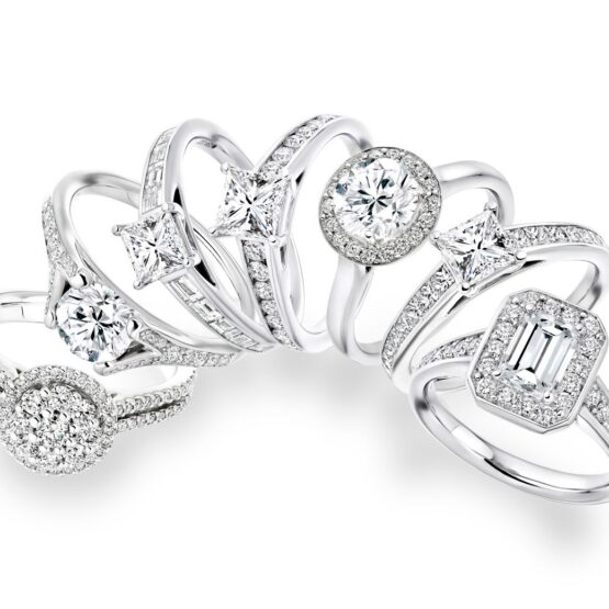 Order a silver sample diamond ring from Bespoke Diamonds Jewellers