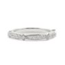 Antique style custom made diamond wedding band