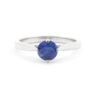 Bespoke Designed sapphire and diamond solitaire engagement ring