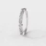 Vintage style diamond wedding ring in white gold er479