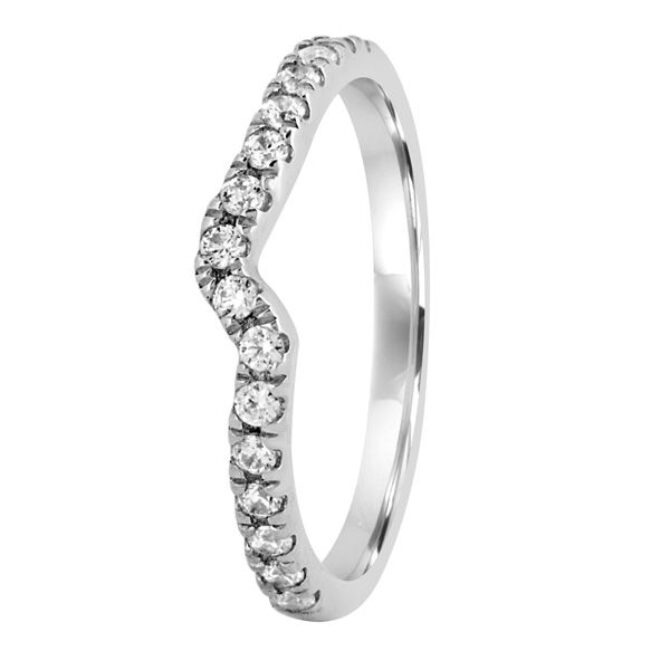unusual curved diamond wedding ring wr5001 Dublin