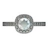 Cuatom Designed White Gold Diamond Halo Ring SB0199