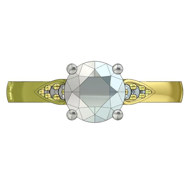 Custom Designed Diamond Engagement Ring-SB0096