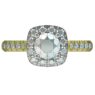Custom Designed Yellow Gold Halo Engagement ring-SB0136