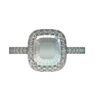Custom built Radiant Halo Diamond Engagement Ring SB0045