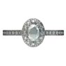 Custom designed diamond halo engagement ring SB0078