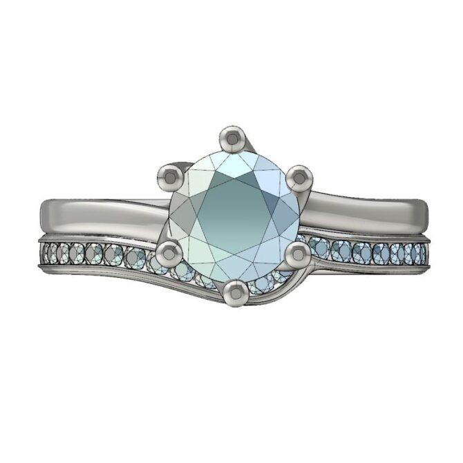 Multi-stone Diamond Wedding Band SB0011