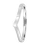 1.60mm V shape ladies wedding ring WR5004
