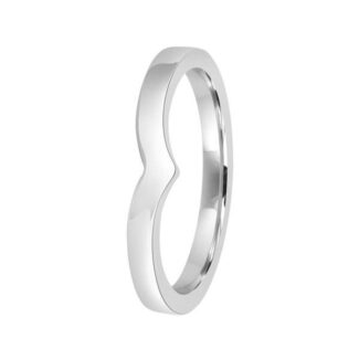 V shape wedding ring WR064
