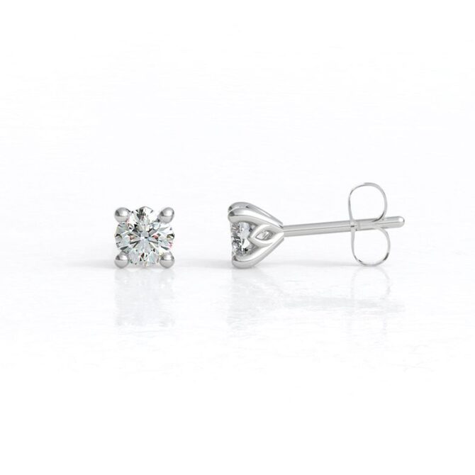 BER202-3.5mm-white-gold-tulip-style-diamond-stud-earrings-image-1