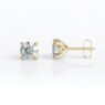 ber205-5mm-yellow-gold-tulip-style-stud-diamond-earrings-image-1